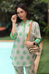 2-PC Printed Cotton Suit CPM-5-114Z